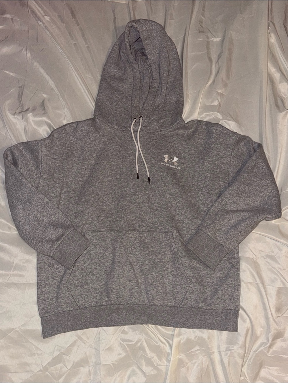 Under Armour woman’s Heather Gray Crewneck Hoodie’s